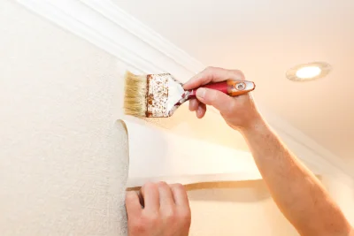 Pose de papier peint à Sagonne — revêtements muraux et toiles de verre